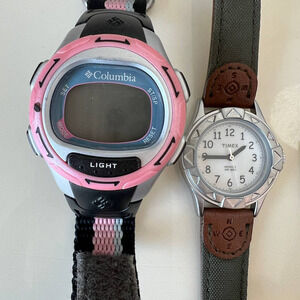 Vintage Womens Watches Columbia Timex Not Tested Lot of 2